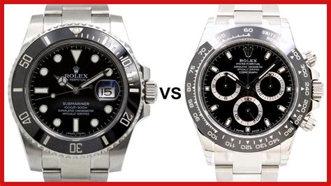 rolex daytona vs submariner ceramic|Rolex Daytona vs Rolex Submariner – Comparison .